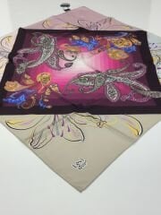 LEVİDOR TİVİL İPEK EŞARP 0491-2