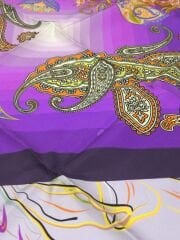 LEVİDOR TİVİL İPEK EŞARP LİLA 0491-3