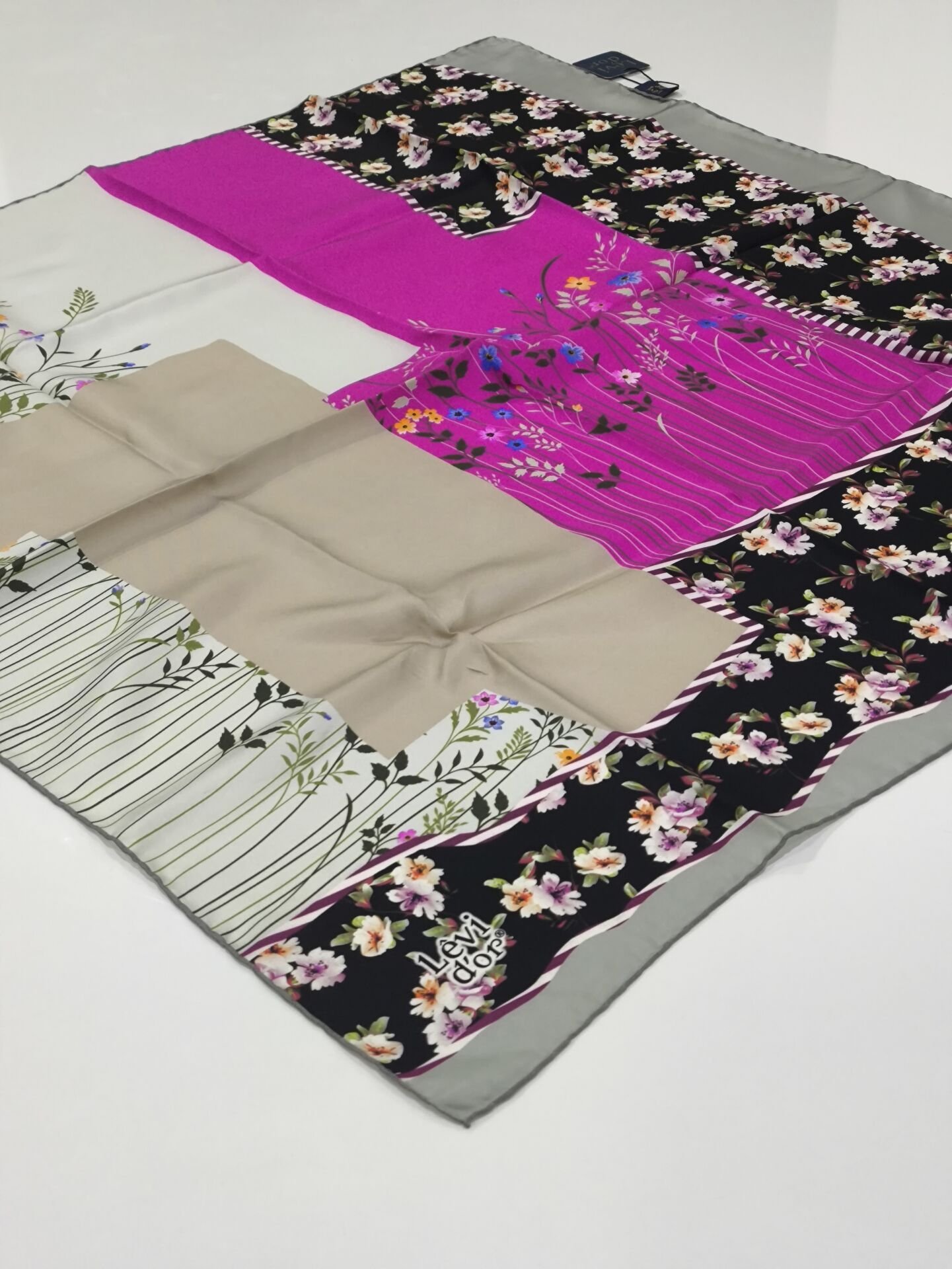 LEVİDOR TİVİL İPEK EŞARP 0507-3