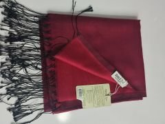 MELODİ ŞAL 3472-57 BORDO SİYAH PÜSKÜL