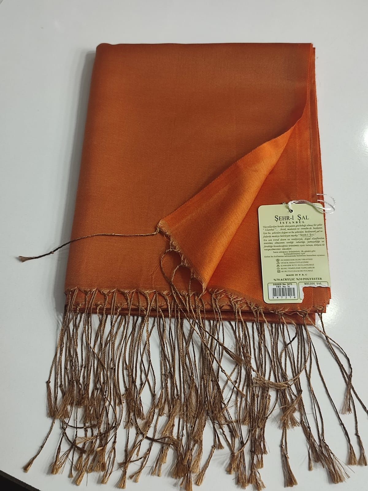 MELODİ ŞAL 3472-76 TURUNCU