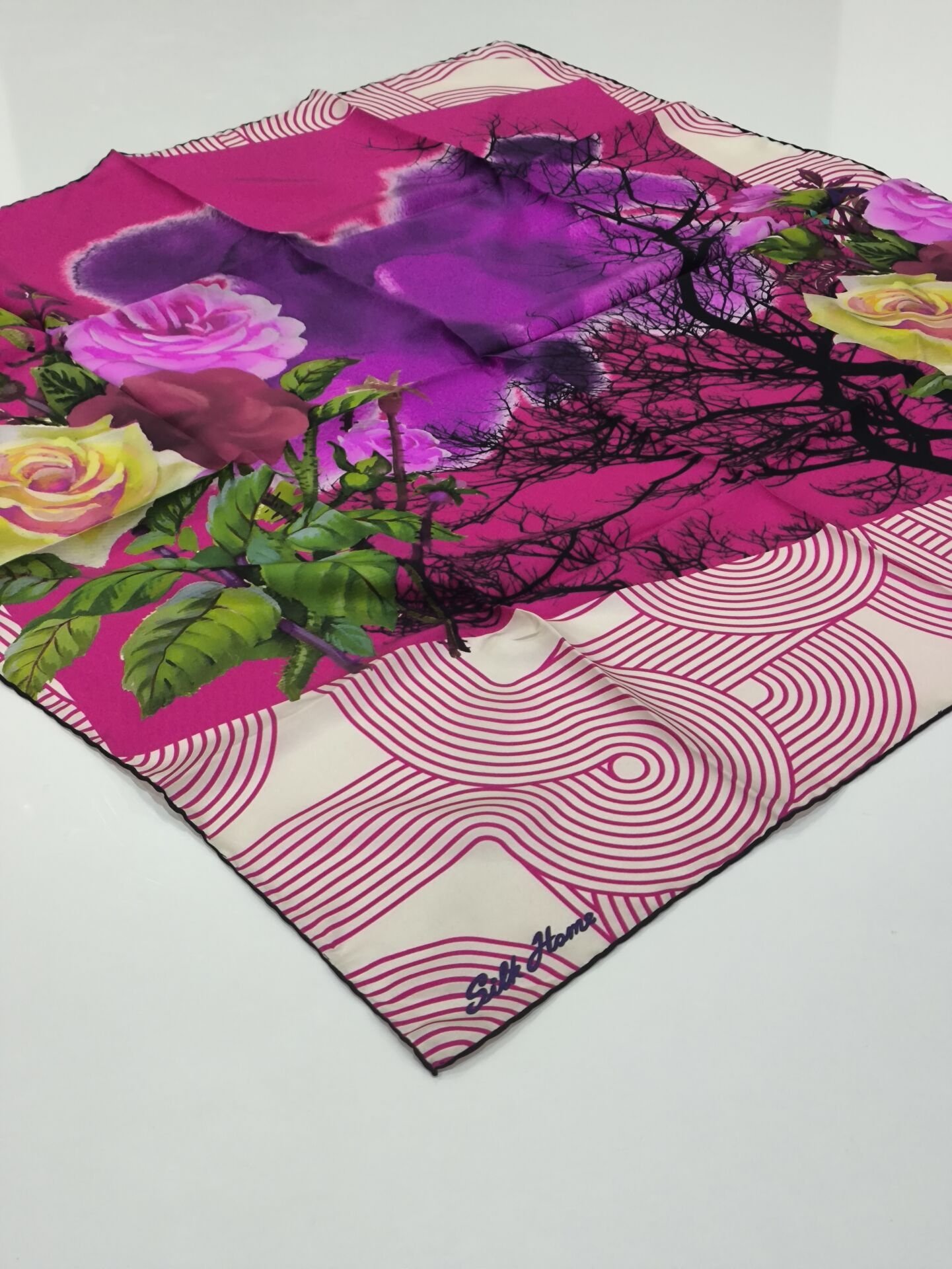 SİLKHOME TİVİL  İPEK EŞARP 2000-1