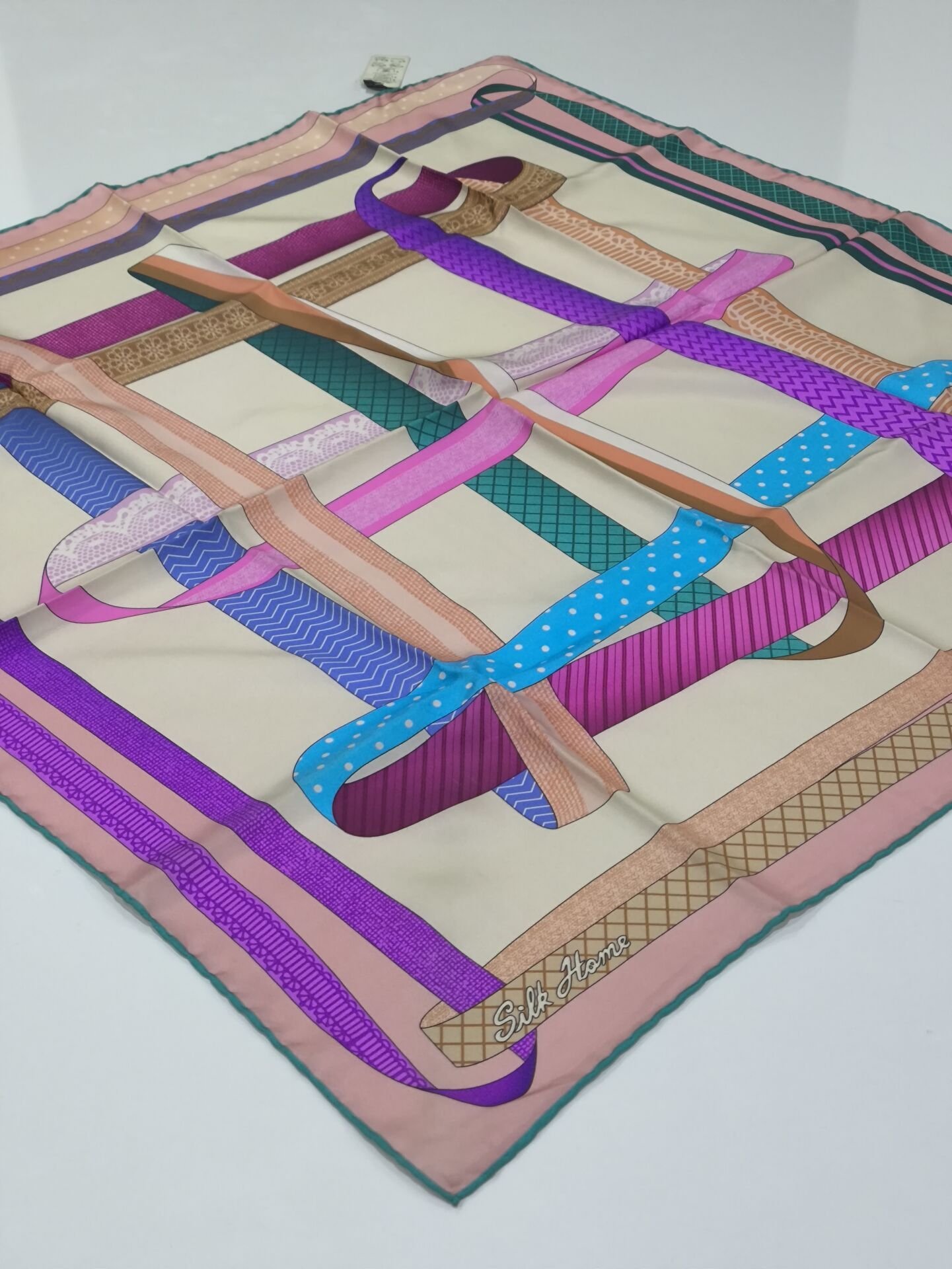 SİLKHOME TİVİL  İPEK EŞARP SOMON 2001-1