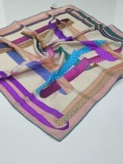 SİLKHOME TİVİL  İPEK EŞARP SOMON 2001-1