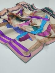 SİLKHOME TİVİL  İPEK EŞARP SOMON 2001-1