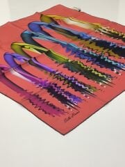 SİLKHOME TİVİL  İPEK EŞARP MERCAN 2002-1