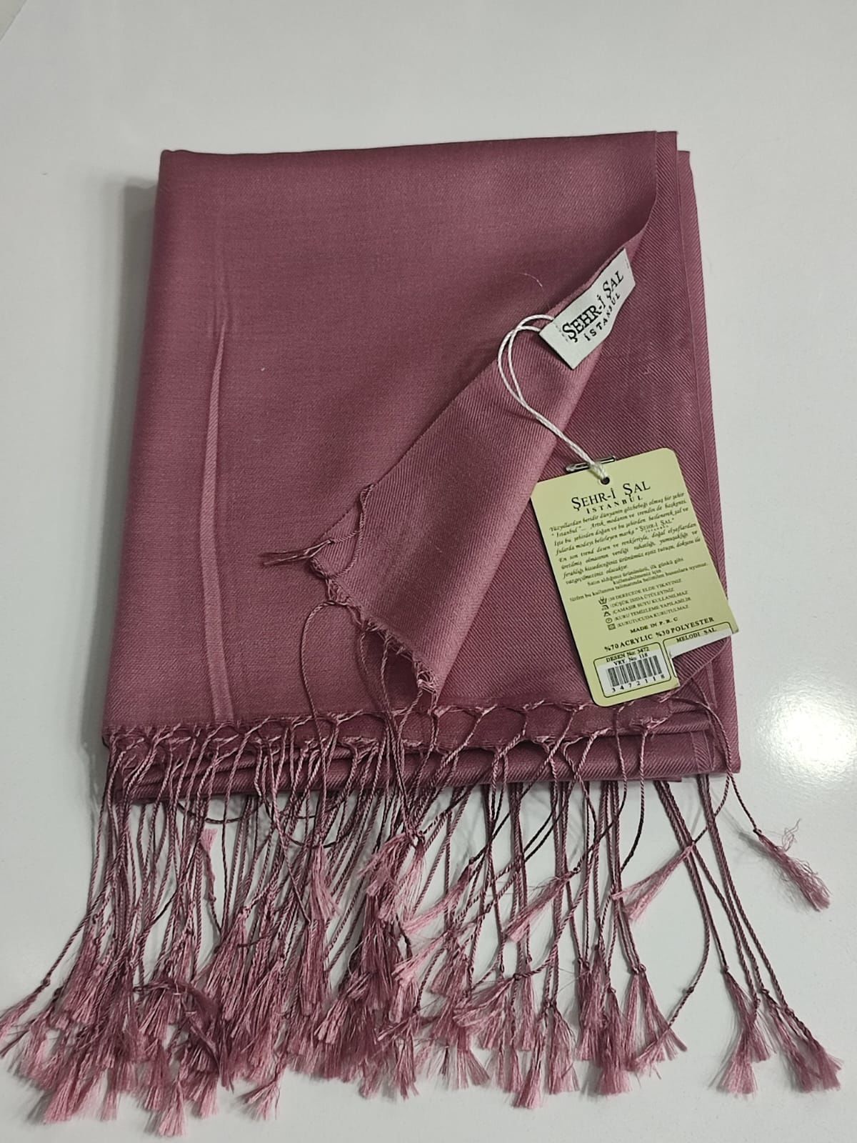 MELODİ ŞAL 3472-118 GÜL KURUSU