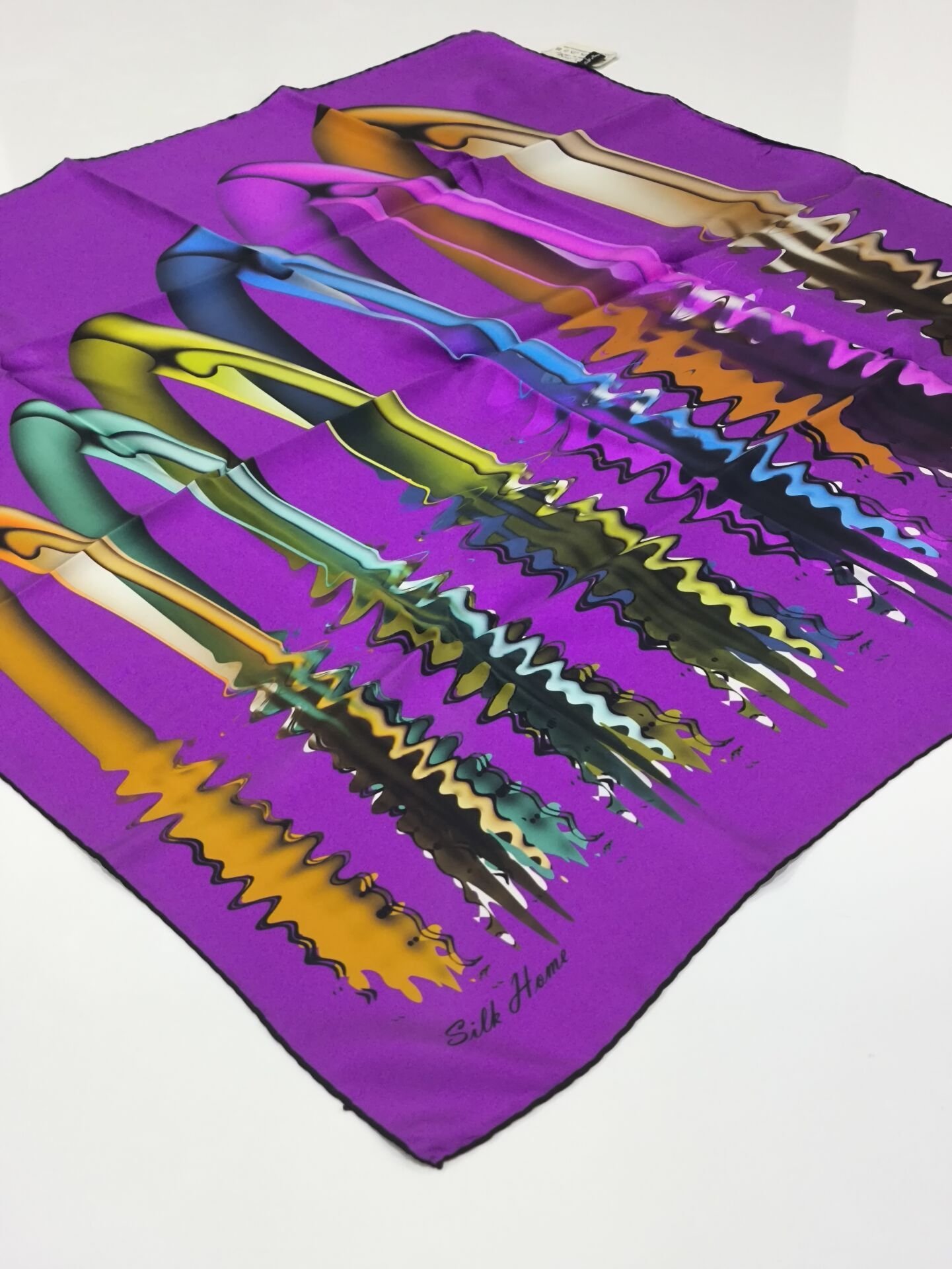 SİLKHOME TİVİL  İPEK EŞARP MOR 2002-2