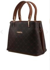 ARMİNE BAYAN ÇANTA 351 KAHVE NOKTALI