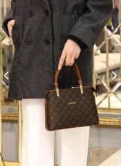 ARMİNE BAYAN ÇANTA 351 KAHVE NOKTALI