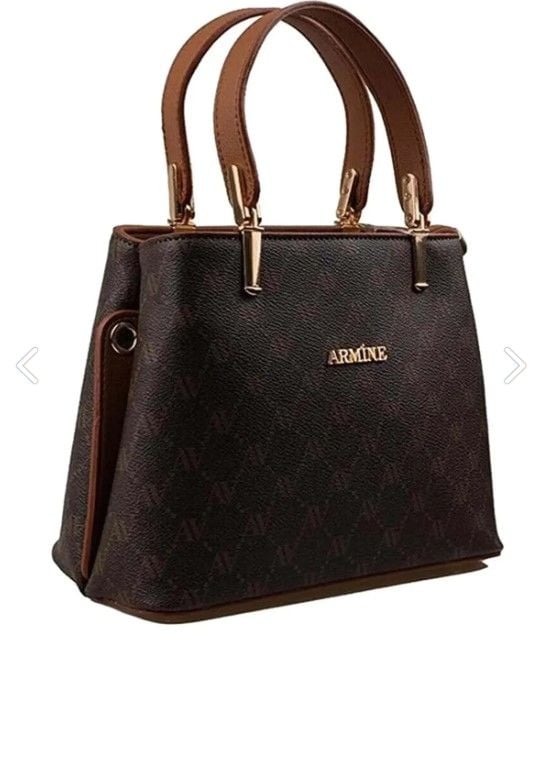 ARMİNE BAYAN ÇANTA 351 KAHVE NOKTALI