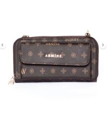 ARMİNE BAYAN ÇANTA 268 KAHVE  BASKILI