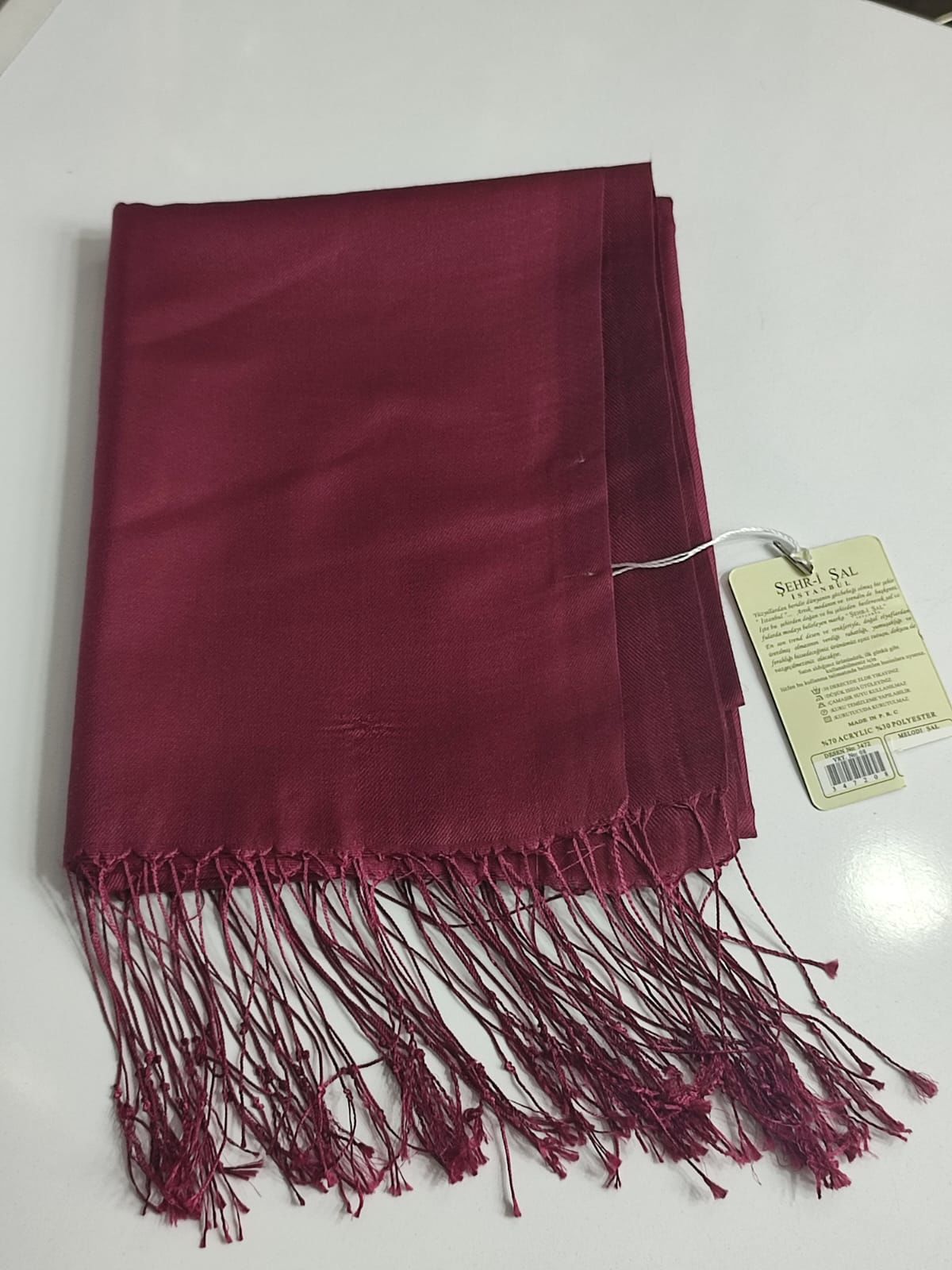 MELODİ ŞAL 3472-08 BORDO