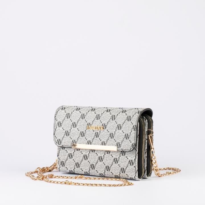 ARMİNE BAYAN ÇANTA 381 GRİ NOKTALI