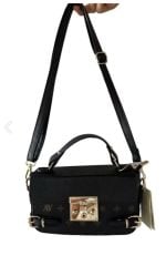 ARMİNE BAYAN ÇANTA 359 SİYAH BASKILI