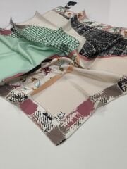 LEVİDOR TİVİL İPEK EŞARP GÜL KURUSU 0504-2