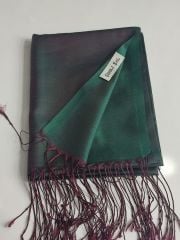 MELODİ ŞAL 3472-47 ZÜMRÜT BORDO PÜSKÜL