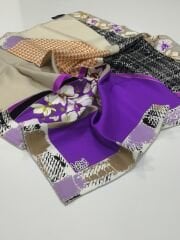 LEVİDOR TİVİL İPEK EŞARP MOR 0504-1