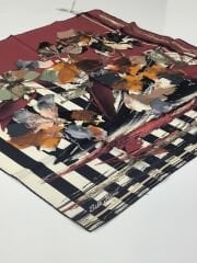 SİLKHOME TİVİL İPEK EŞARP LACİVERT TABA 1002-4