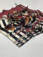 SİLKHOME TİVİL İPEK EŞARP LACİVERT TABA 1002-4