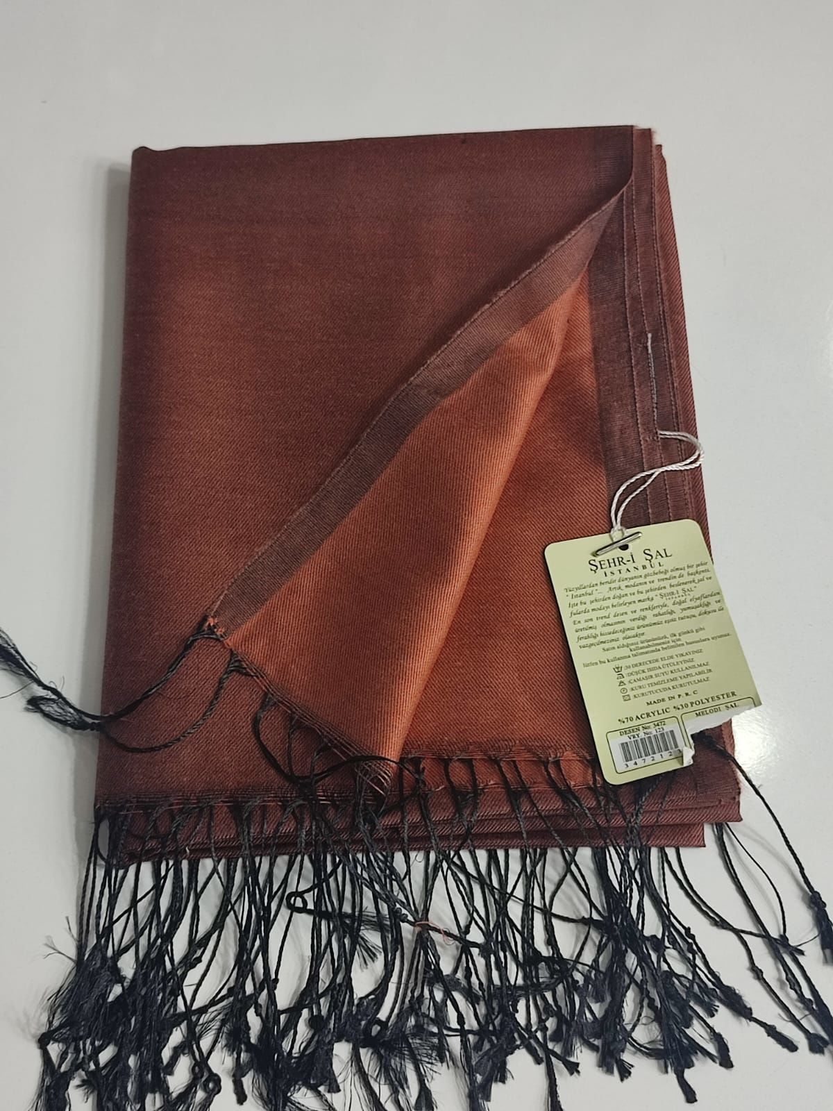 MELODİ ŞAL 3472-123 KİREMİT