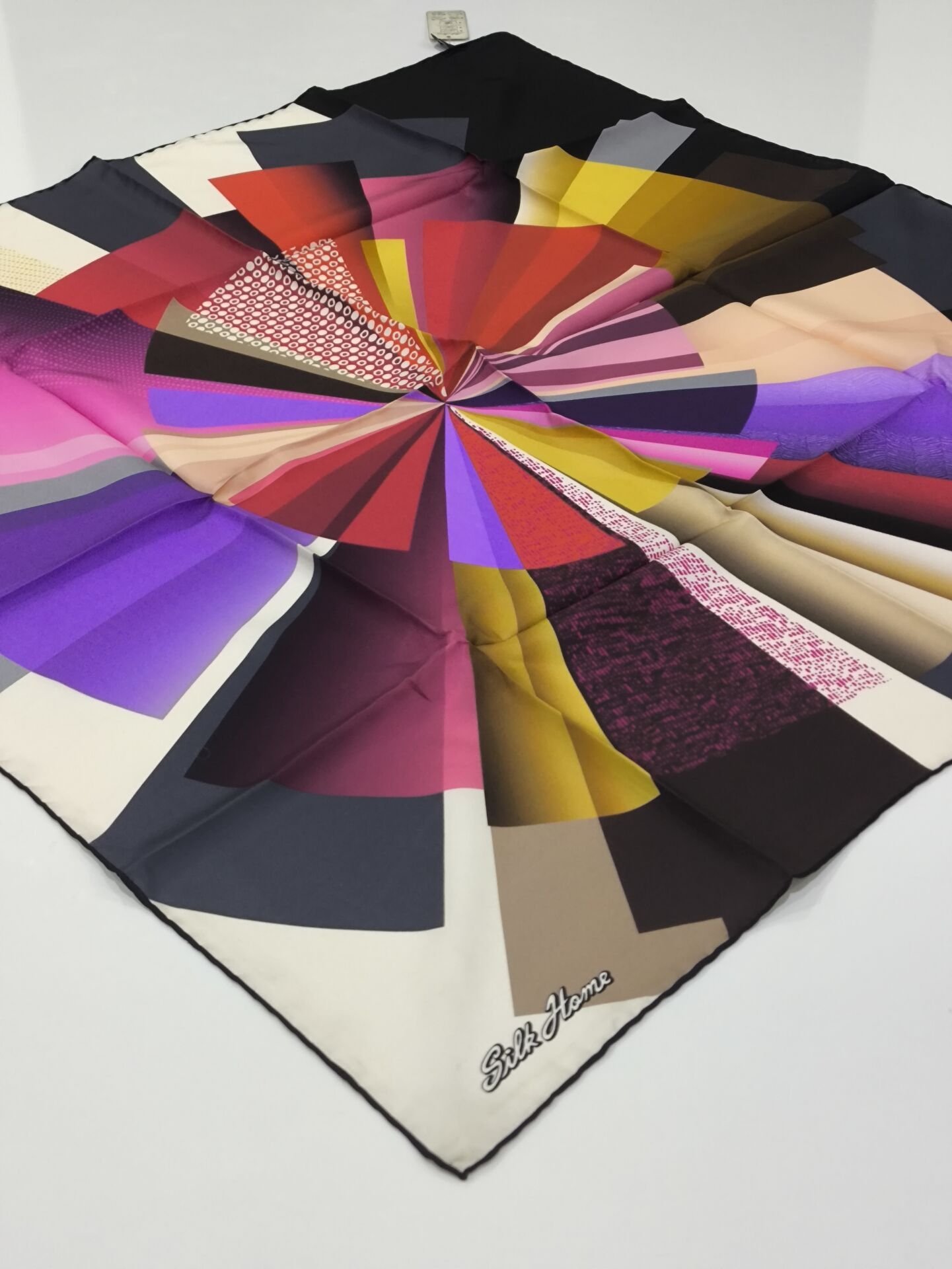 SİLKHOME TİVİL İPEK EŞARP VİZON GRİ GOLD 2004-2