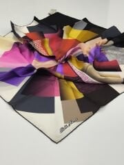 SİLKHOME TİVİL İPEK EŞARP VİZON GRİ GOLD 2004-2