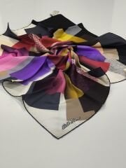 SİLKHOME TİVİL İPEK EŞARP VİZON GRİ GOLD 2004-2