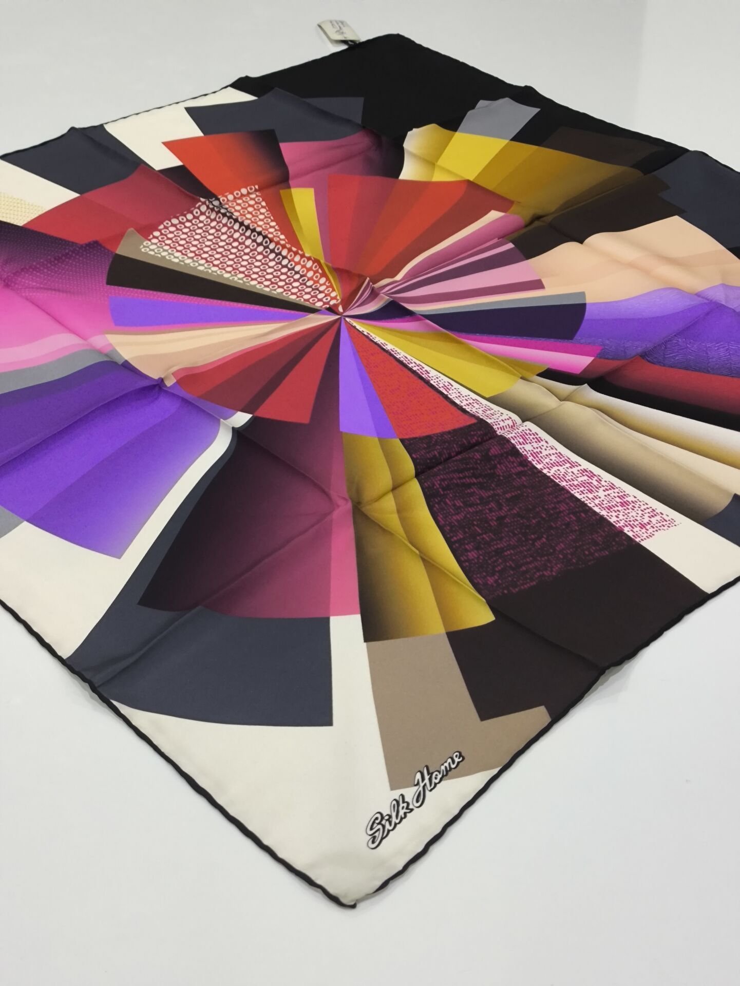 SİLKHOME TİVİL İPEK EŞARP VİZON HARDAL ANTRASİT 2004-6