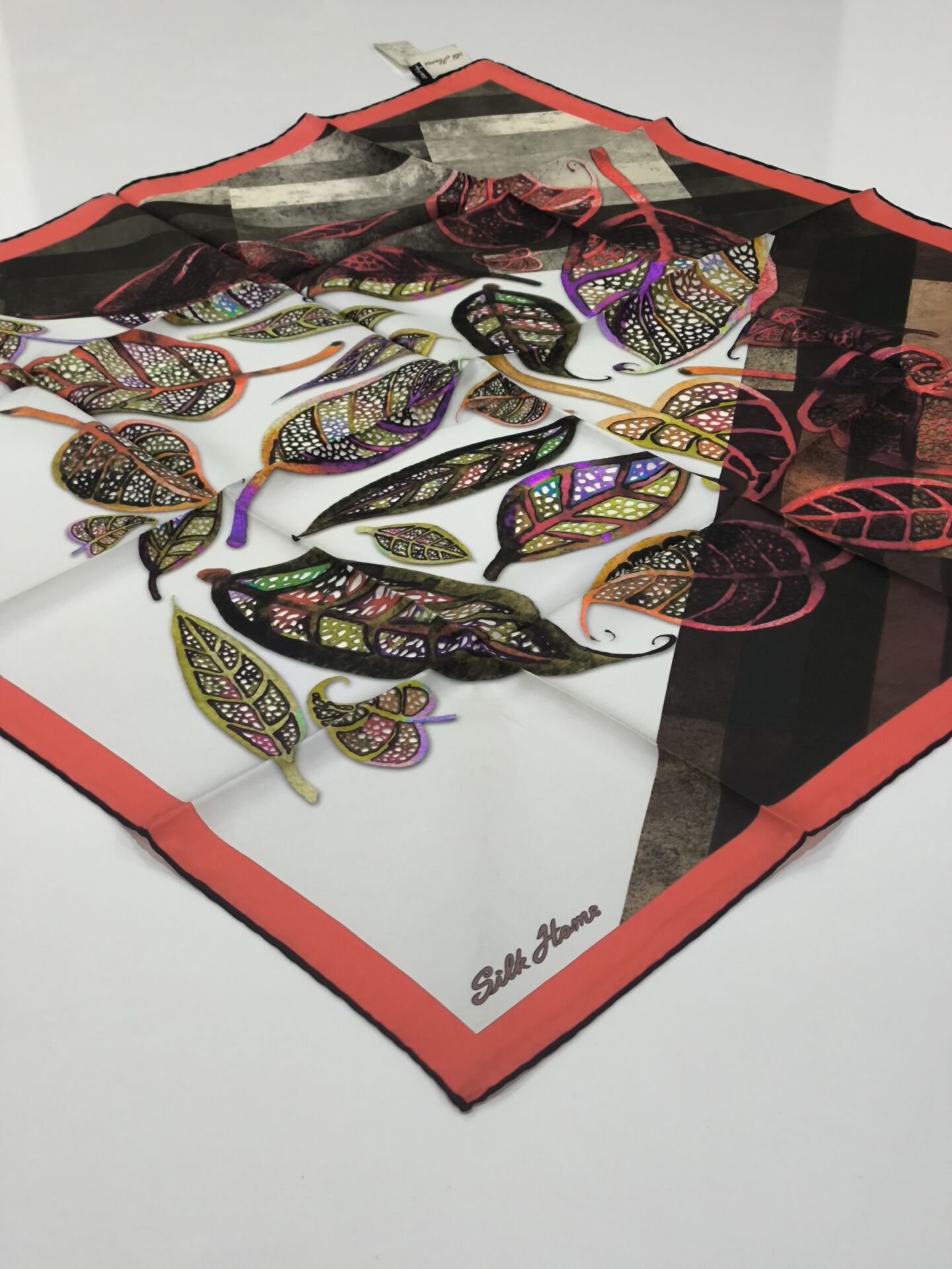 SİLKHOME TİVİL İPEK EŞARP MERCAN 2011-1