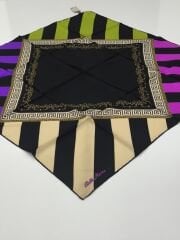 SİLKHOME TİVİL İPEK EŞARP GEOMETRİ DESEN DÖRT RENKLİ MODEL 2015-1