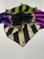 SİLKHOME TİVİL İPEK EŞARP GEOMETRİ DESEN DÖRT RENKLİ MODEL 2015-1