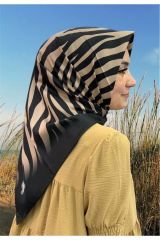 SCARFE POLYESTER TİVİL EŞARP ZEBRA MODEL