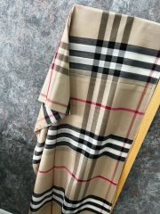 BURBERRY EKOSE ŞAL  ANA RENK FUŞYA  ÇİZGİLİ