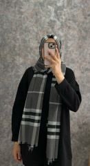 BURBERRY EKOSE ŞAL  ANTRASİT