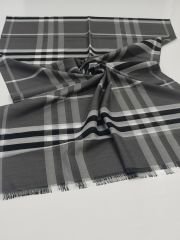 BURBERRY EKOSE ŞAL  ANTRASİT