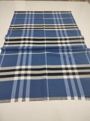 BURBERRY EKOSE ŞAL  KOT MAVİ