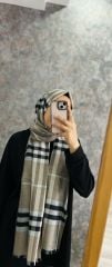 BURBERRY EKOSE ŞAL VİZON