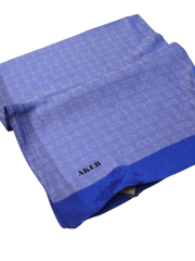 AKER MONOGRAM JAKAR ŞAL 6060900-922 SAKS MAVİ