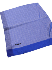 AKER MONOGRAM JAKAR ŞAL 6060900-922 SAKS MAVİ