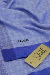 AKER MONOGRAM JAKAR ŞAL 6060900-922 SAKS MAVİ