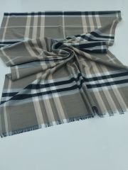BURBERRY EKOSE ŞAL VİZON