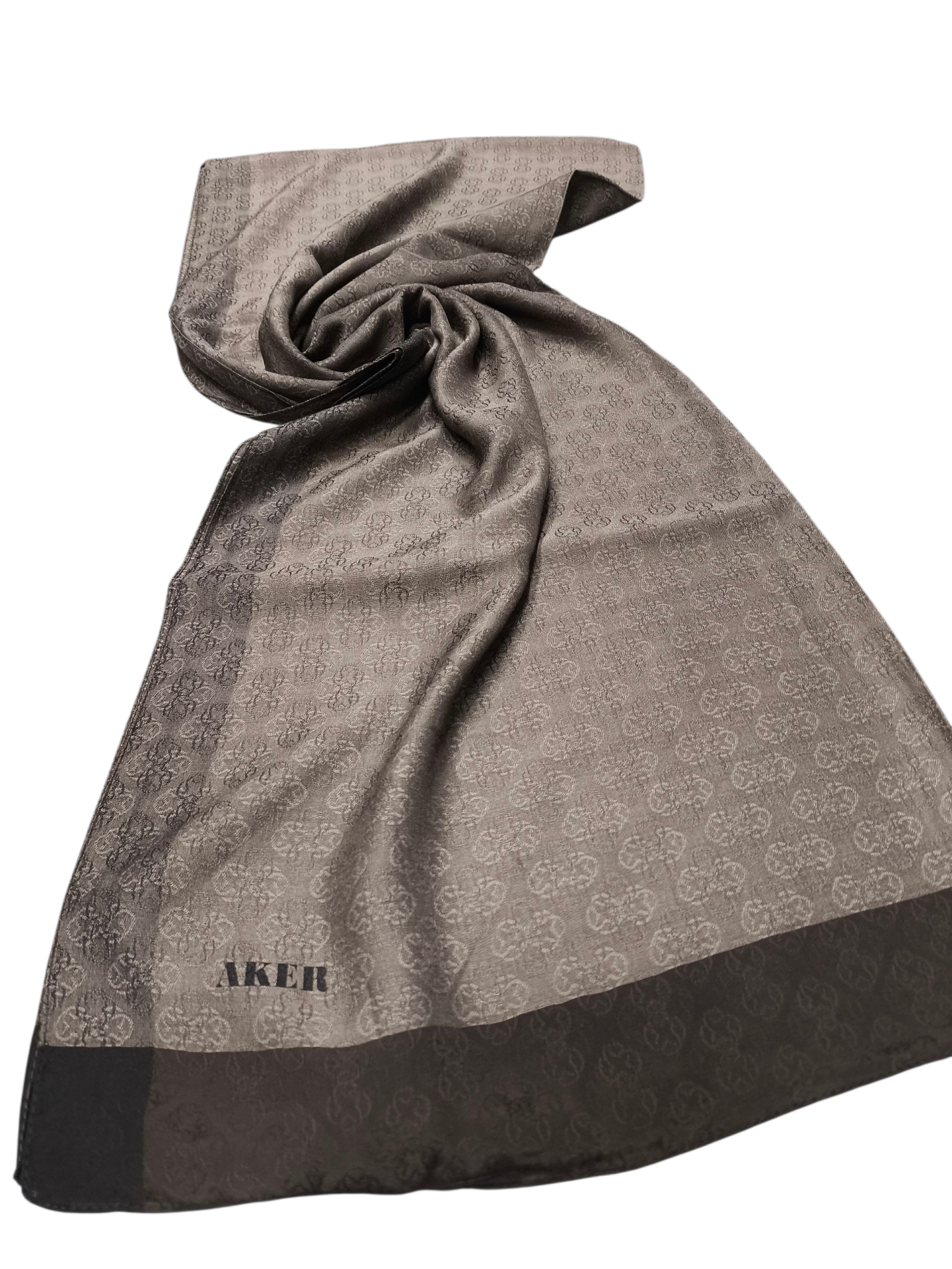 AKER MONOGRAM JAKAR ŞAL 6060900-931 KAHVERENGİ