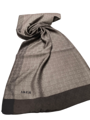 AKER MONOGRAM JAKAR ŞAL 6060900-931 KAHVERENGİ