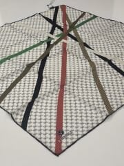 VİSSONA TİVİL İPEK EŞARP LOGO DESEN KİREMİT 1014-2