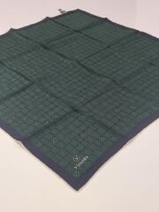 VİSSONA TİVİL İPEK EŞARP LACİVERT YEŞİL 1017-1