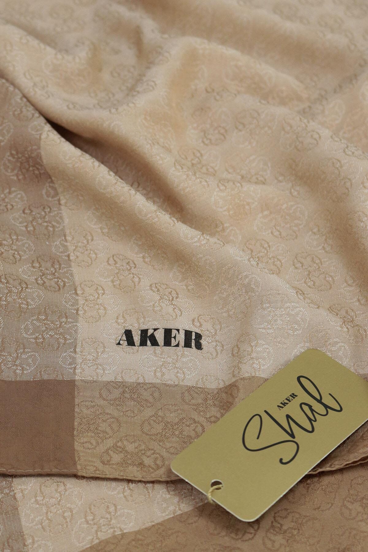 AKER MONOGRAM JAKAR ŞAL 6060900-935 SÜTLÜ KAHVE