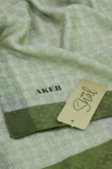 AKER MONOGRAM JAKAR ŞAL 6060900-951 HAKİ YEŞİL