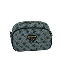 GUESS BASKILI ÇANTA GRİ SİYAH