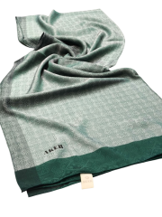 AKER MONOGRAM JAKAR ŞAL 6060900-954 ZÜMRÜT YEŞİLİ